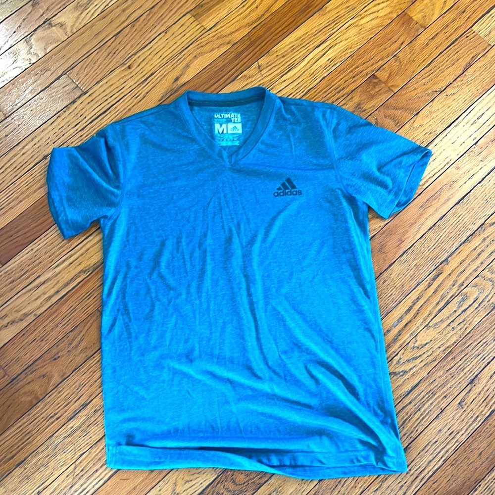 Medium Adidas, ultimate tee, teal color